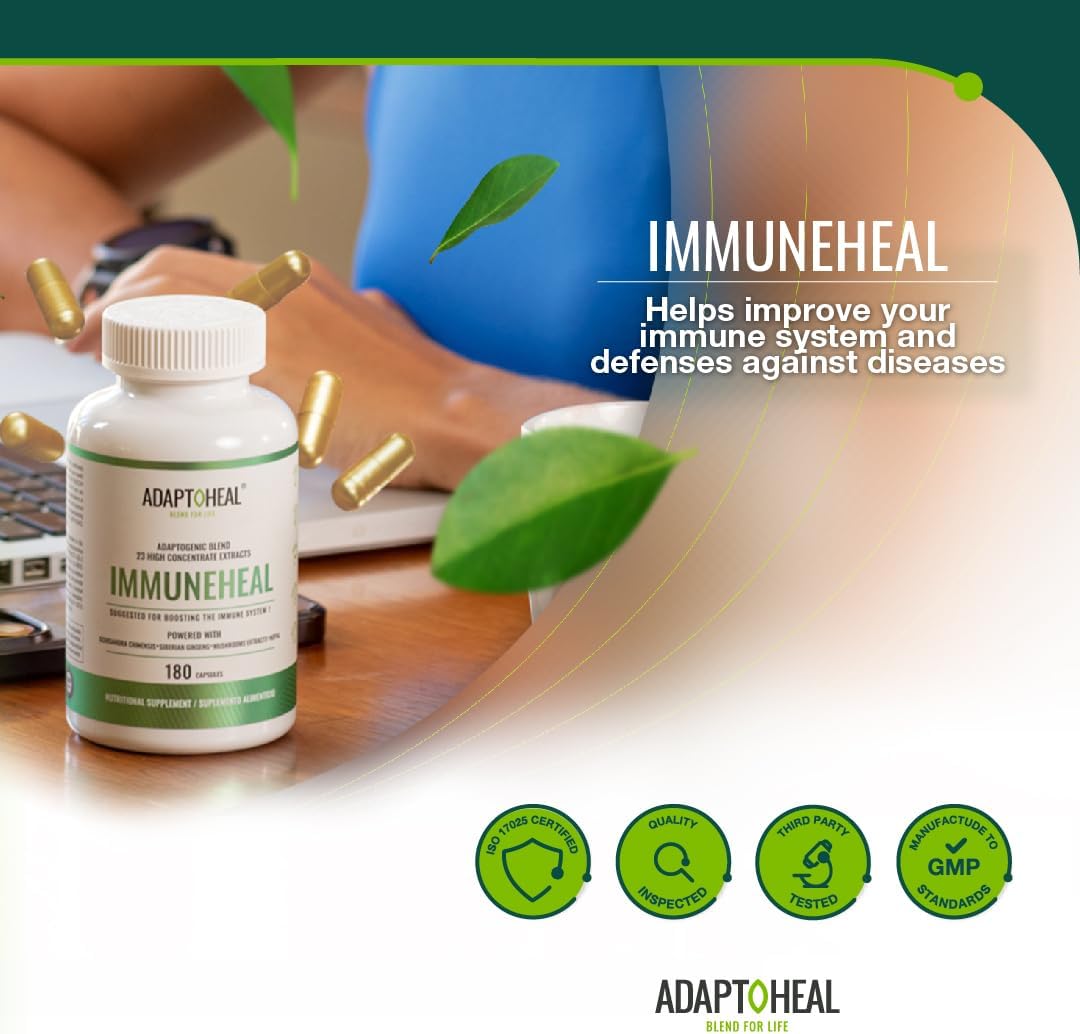 ADAPTOHEAL - Immunoheal - 180 Cápsulas