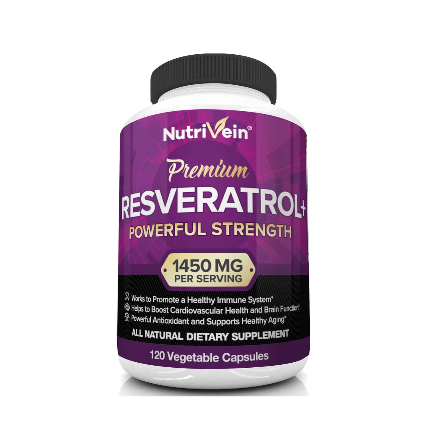 Nutrivein Resveratrol 1450mg - 120 Cápsulas