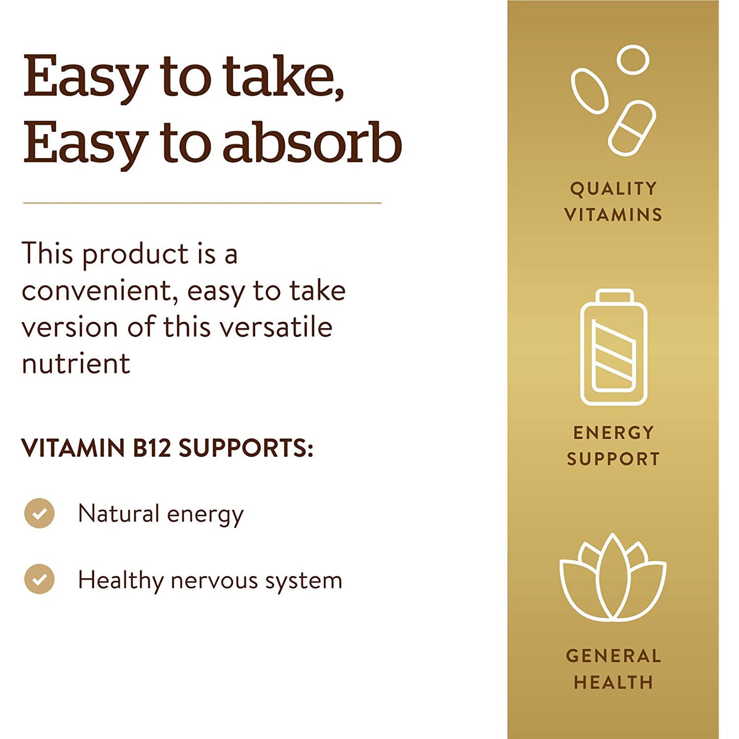 SOLGAR Methylcobalamin (Vitamin b12) Sublingual 5000mcg - 60 Nuggets