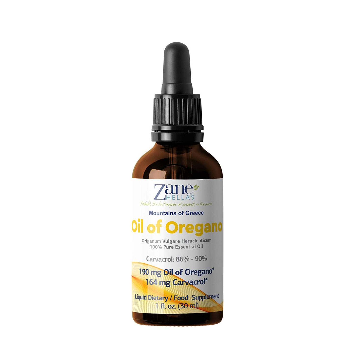 ZANE HELLAS - Oregano Oil 90% Carvacrol 30ml