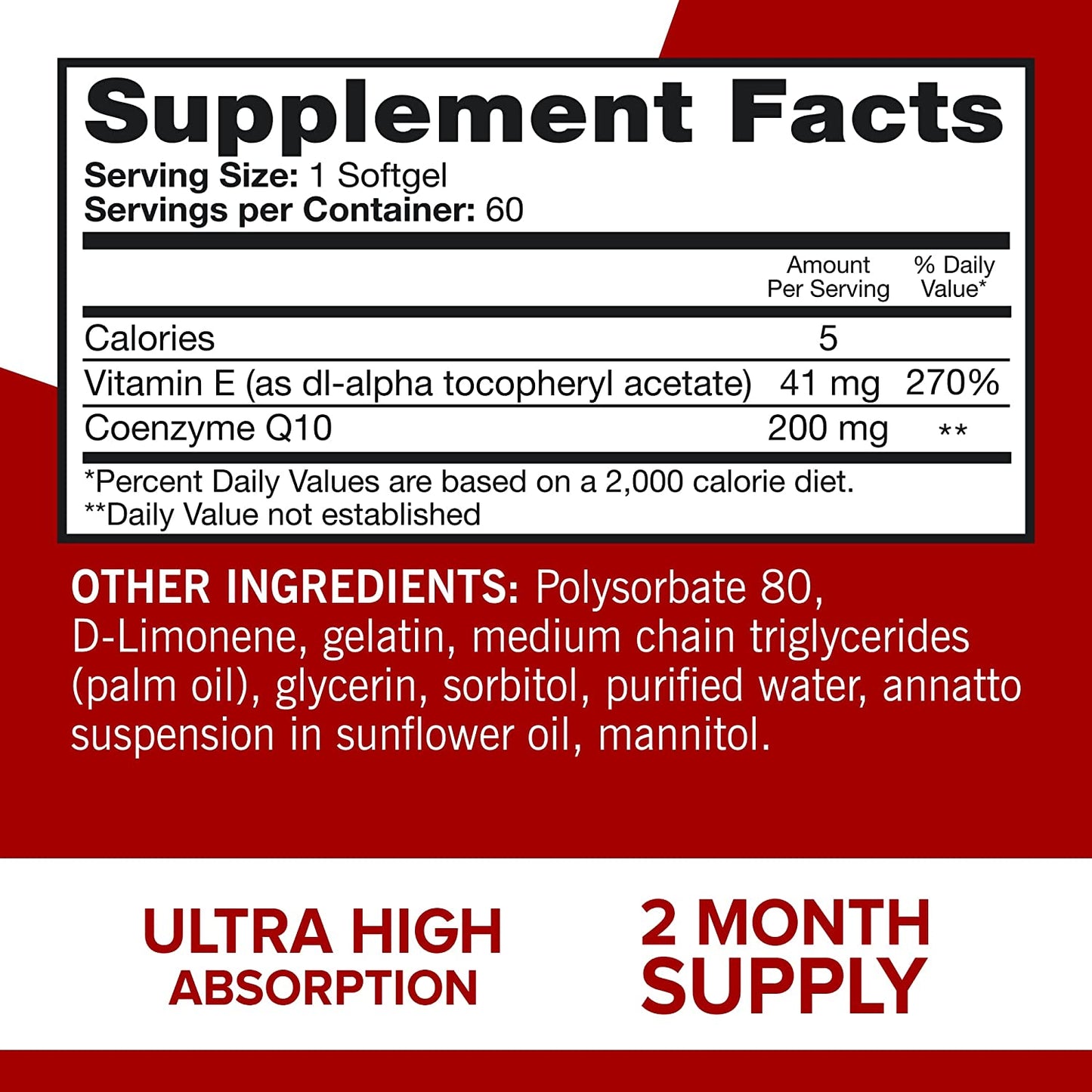 QUNOL - CoQ10 200mg - 60 Softgels