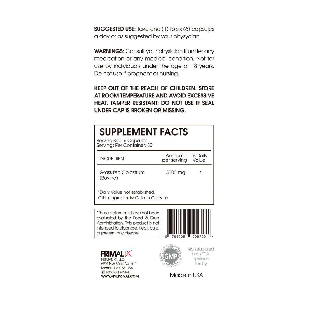 PRIMAL FX - COLOSTRUM