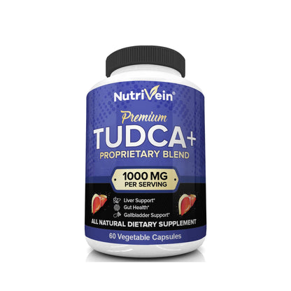 Nutrivein TUDCA Liver Support  1000mg - Desintoxicación y Limpieza del Hígado - 60 Cápsulas