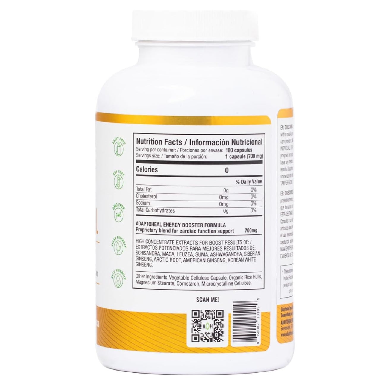 ADAPTOHEAL - Energyheal - 180 Cápsulas