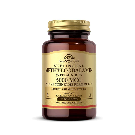 SOLGAR Methylcobalamin (Vitamin b12) Sublingual 5000mcg - 60 Nuggets