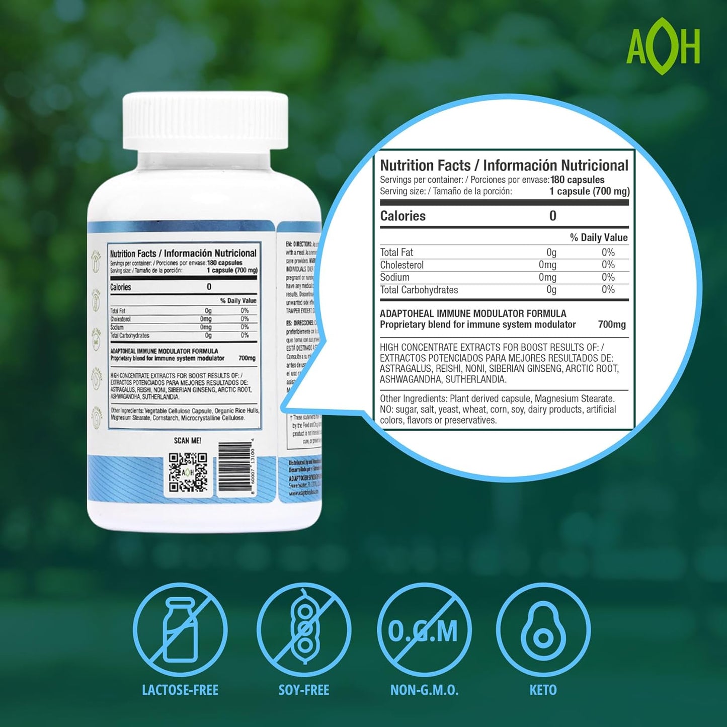 ADAPTOHEAL - Immodulator - 180 Cápsulas