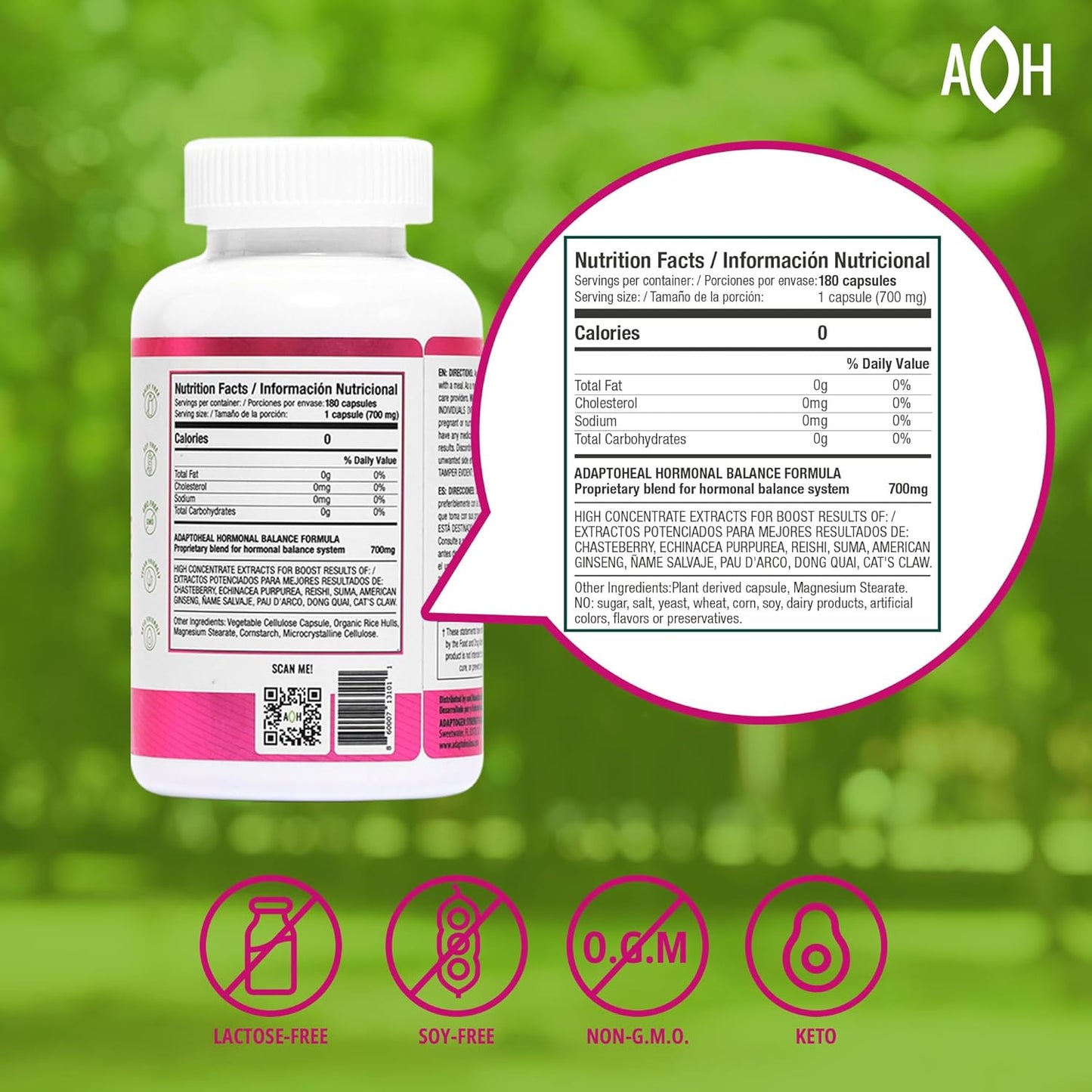 ADAPTOHEAL - Hormobalance - 180 Cápsulas
