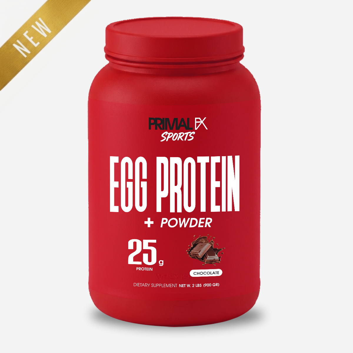Egg Protein de Primal FX Sports sabor chocolate - envase frontal