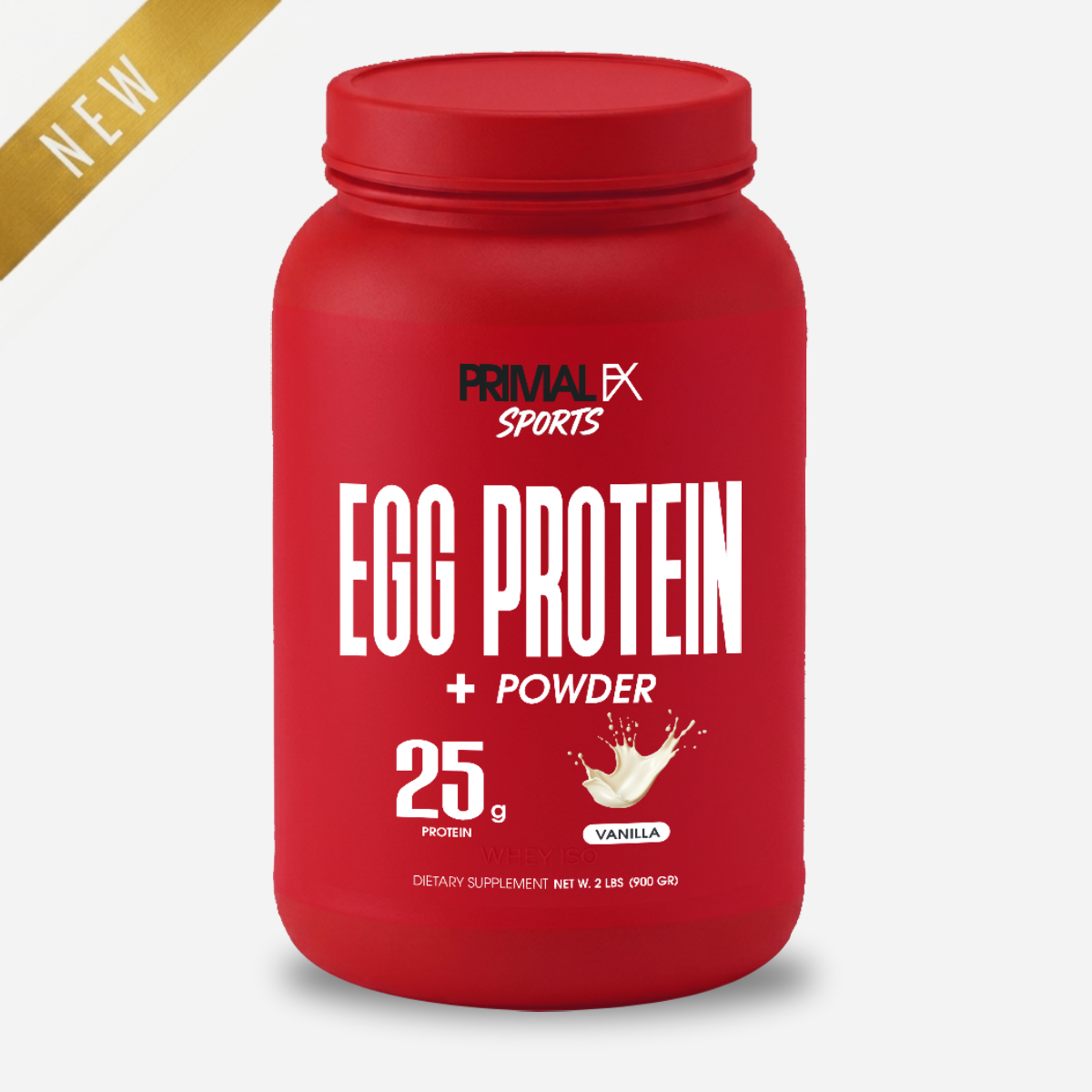 Egg Protein de Primal FX Sports sabor vainilla - envase frontal