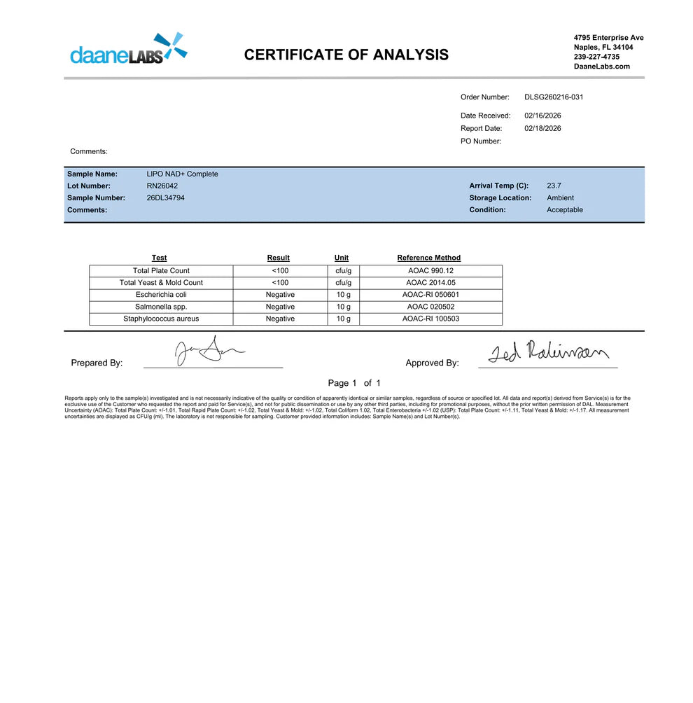 RENUE BY SCIENCE - NAD+ COMPLETE (120 Cápsulas / 60 Servicios)