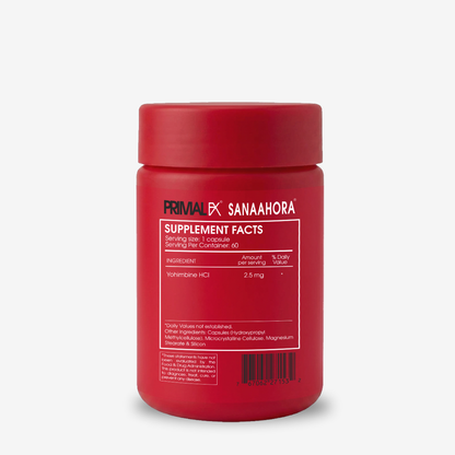 Yohimbine +O2 Max Primal FX Sports - informacion nutricional